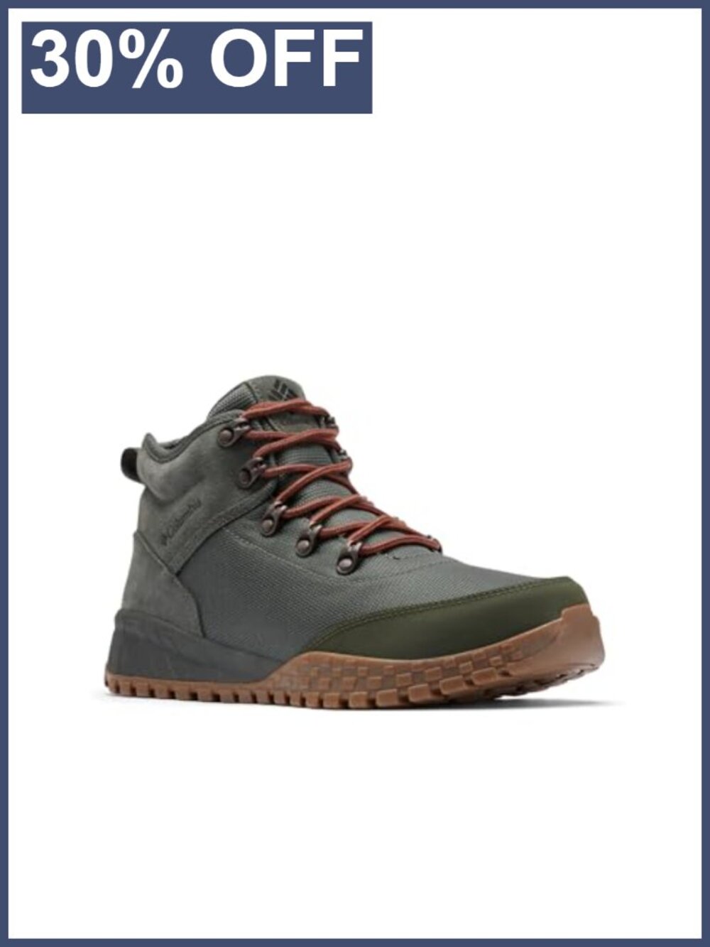 Columbia Fairbanks Mid Hiking Boots Leather Waterproof Omni-Tech